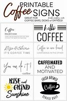 Image result for Coffee Shop Sign Printable