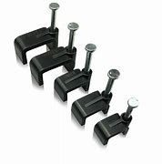 Image result for Black Lat Double Cable Clips