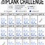 Image result for 30-Day Workout Challenge Template