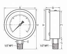 Image result for Pressure Gauge with 4 Inch Pipe