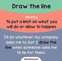 Image result for Draw a Line Say No