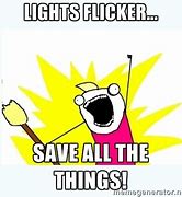 Image result for Flickering Lights Packaging Meme