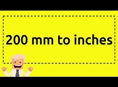 Image result for 200 mm to Inch