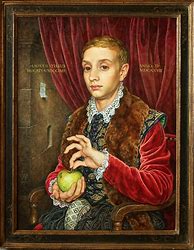 Image result for Boy with Apple Painting
