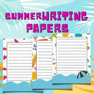 Image result for Summer Writing Paper