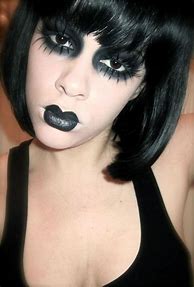 Image result for Black Emo Makeup