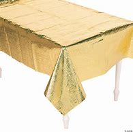 Image result for Gold Vinyl Tablecloths