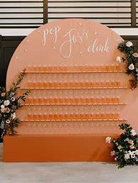 Image result for Black Champagne Wall for Glasses Wedding