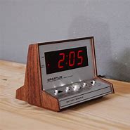 Image result for vintage digital alarm clocks wooden