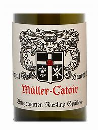 Image result for Muller Catoir Haardter Burgergarten Muskateller Trocken