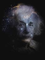 Image result for Albert Einstein Galaxy Painting