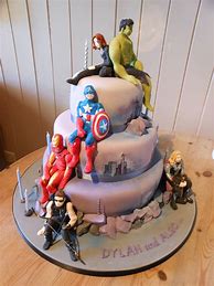 Image result for Marvel Avengers Birthday Cake