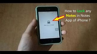 Image result for How to Lock a Note On iPhone