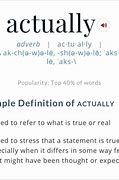 Image result for Actually Meaning