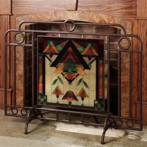 Image result for Art Deco Fireplace Door Screen