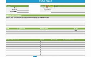 Image result for Project Status Update Template