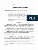 Image result for Project-Based Employment Contract Template