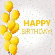 Image result for Happy Birthday Yellow Balloons