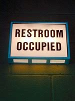 Image result for Occupied Sign with Light