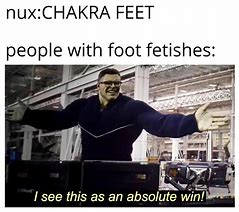 Image result for Chakra Feet Meme