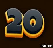 Image result for 20 Text Logo