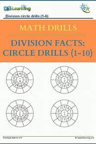 Image result for Division Worksheet 1 Digit by 6