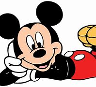 Image result for Mickey Mouse Laying Down Clear Background