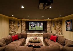 Image result for Basement Media Room Design Ideas