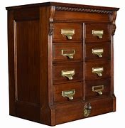 Image result for Walnut Filing Cabinet