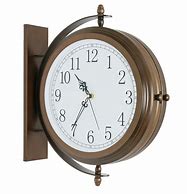 Image result for 16 Inch Face Wrought Iron Double Sided Clock