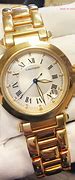 Image result for Cartier 18k Gold Watch