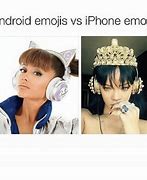 Image result for iPhone Emojis X Android Emojis Meme