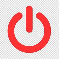 Image result for Minimal Red Power Button Icon