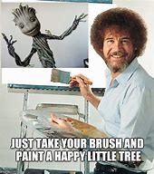 Image result for Bob Ross Tree Meme