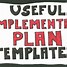 Image result for High Level Implementation Plan Template