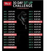 Image result for 30-Day Sit Up Challenge