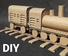 Image result for Cardboard Train