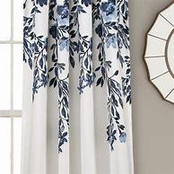 Image result for Half Moon Curtains Floral Blue