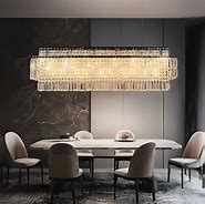 Image result for Linear Chandeliers Dining Room
