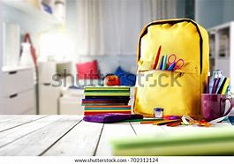 Image result for School Supplies On Table