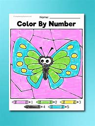 Image result for Color by Number Butterfly