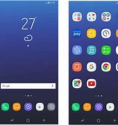 Image result for iPhone vs Galaxy Home S Screen