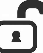 Image result for Unlock Icon with Transparent Background Dark-Gray