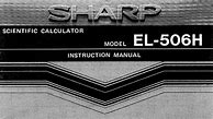 Image result for Sharp El-506D