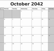 Image result for Calendar for 2042