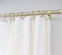 Image result for Brass Curtain Rod with Sheers