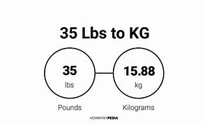 Image result for 35 Lbs to Kg