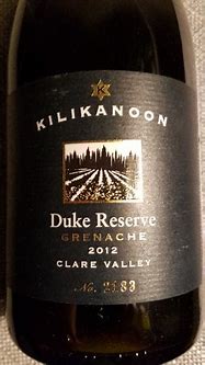 Image result for Kilikanoon Grenache Duke Reserve
