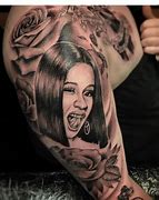 Image result for Fan Tattoo of Cardi B