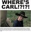 Image result for Death Walking Dead Carl Meme